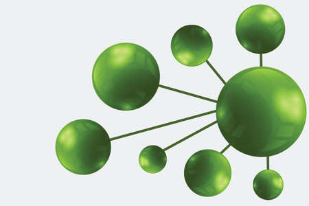 Bright abstract with ballsのイラスト素材