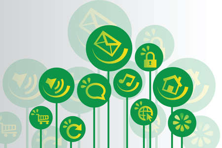 Collection of  ecology  eco and environmental icons and signsのイラスト素材