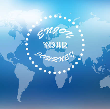 Vector watercolor map,  Travel - Blurred Backgroundのイラスト素材