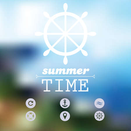 Travel card - Vector Blurred Backgroundのイラスト素材