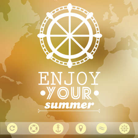 Vector watercolor map,  Travel - Blurred Backgroundのイラスト素材