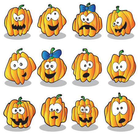 Halloween pumpkinsのイラスト素材