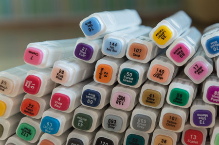Photo of big Set of colored markers