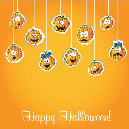 greeting card for Halloween - funny illustrationのイラスト素材
