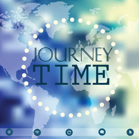 watercolor map,  Travel - Blurred Background  for designのイラスト素材