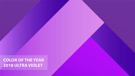 Cover with abstract design. Cool modern gradients. Applicable for Banners, Placards, Posters and Designs. Ultraviolet color of 2018のイラスト素材