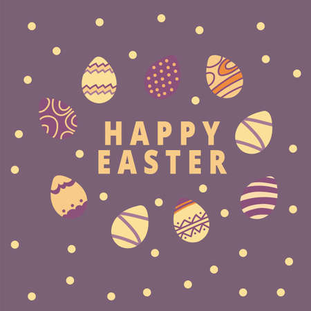 Easter Egg Icons Collection In Doodle Style Hand Drawn
