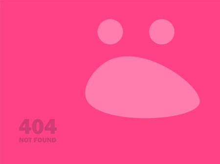 404 error Page not found template emoticon - vector illustration