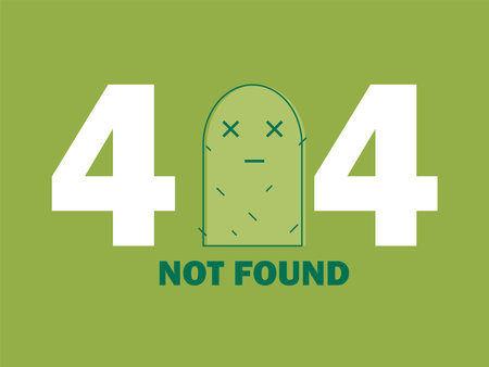 404 Error Page or File not Found icon. Cute green Cactus. UX UI vector for web
