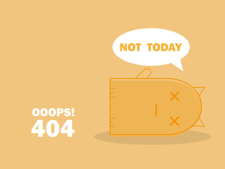 404 error page with cute cat sleeping and message Oops Page Not Found.