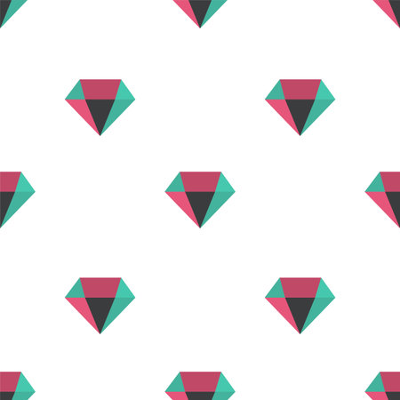 Diamond pattern, vector seamless background. Decorative illustration, good for printing. Colorful...