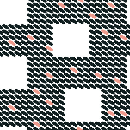 Vector seamless pattern. Abstract background with round brush strokes. Simple hand drawn texture -...