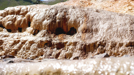Mineral red water from the mineral springs in Gudauri in the Kazbegi District. Sources of mineral...