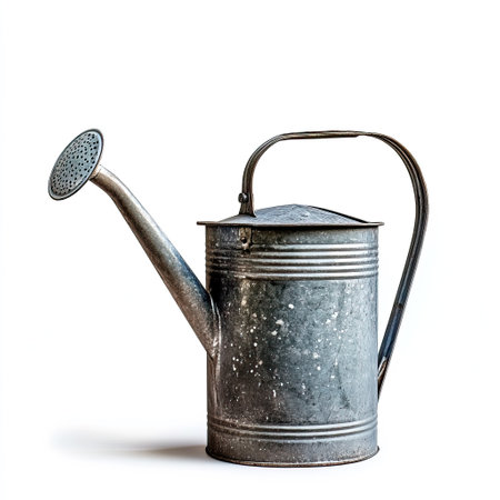 Vintage Watering Can on White Backgroundの素材