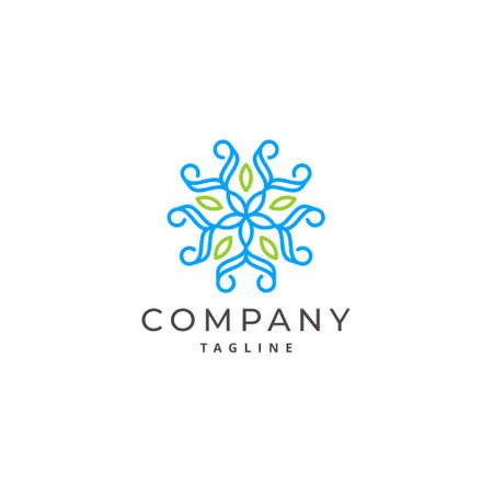 Luxury Ornament Simple Mandala Logo Designのイラスト素材