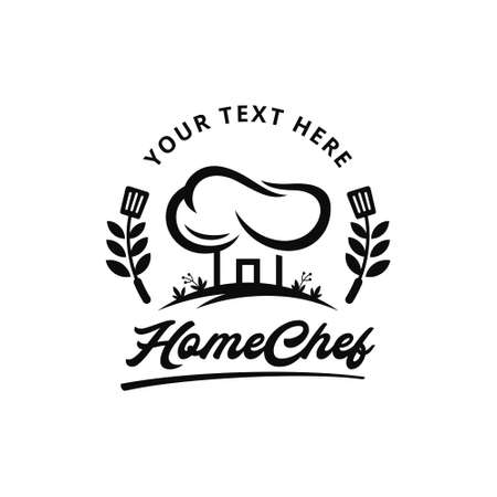 Home Chef or Home Food Logo Templateのイラスト素材