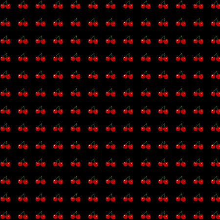 cherry in yellow background yellow back cherry pattern