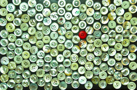 a colorful mandala of buttonsの写真素材