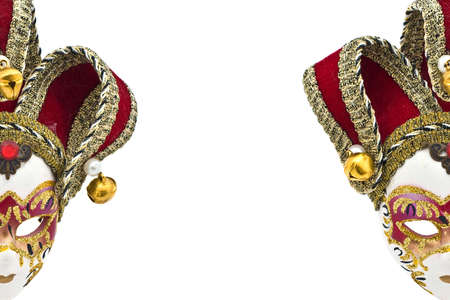 Frame of Venetian masksの写真素材