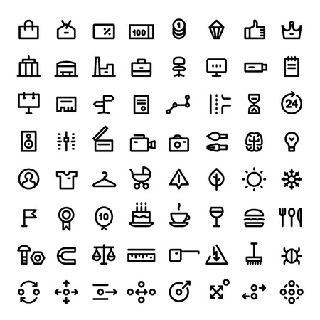 64 mini icons for web services and online shops vol.2のイラスト素材