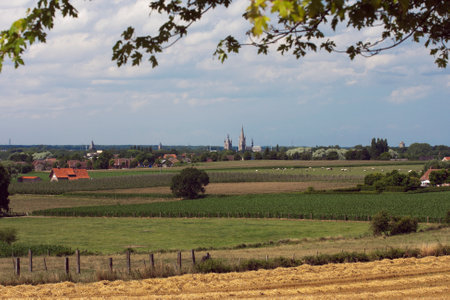 Close-up from Ypres seen from Hill 62のeditorial素材
