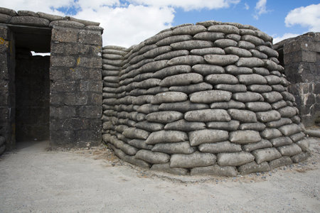 Observation posts in the trenches of deathのeditorial素材