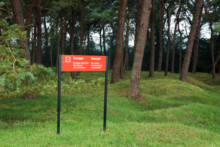 Unexploded ordnance at Vimy ridgeのeditorial素材