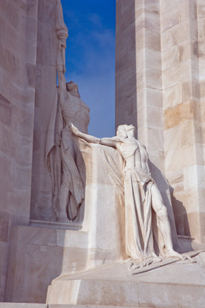 Sculptures n the Vimy Ridge memorialのeditorial素材