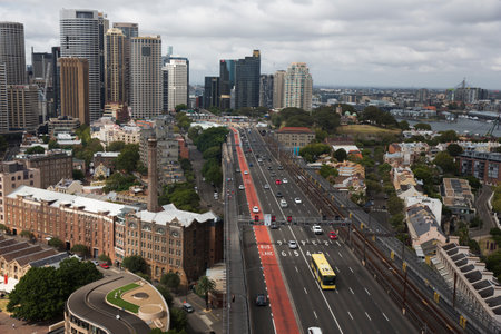 The Rocks and Sydney Harbour Bridgeのeditorial素材