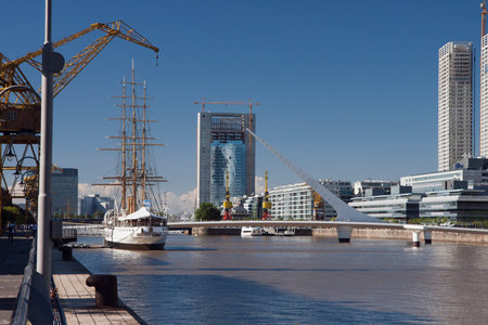 Puerto Madeiro and the Puente de la Mujerのeditorial素材