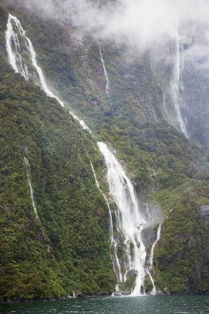 Waterfalls after a long rainの写真素材