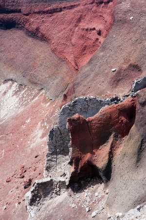 Detail of the lava flow in Red Craterの写真素材