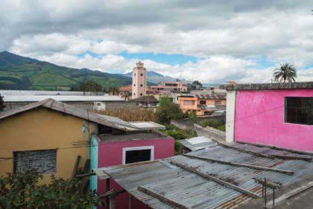Housing in the suburbs of Quitoの写真素材