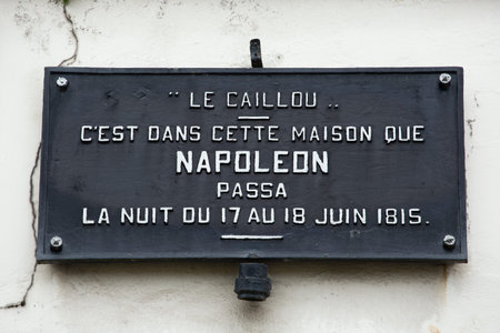 Commemorative plaque at Le Caillou farm