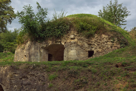 Shelter on top of the Fort de Conde Pilleのeditorial素材