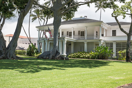 The governor's mansion in Honoluluのeditorial素材