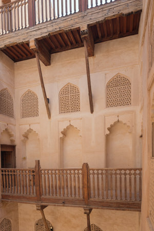 Inside the Jabrin Castle. View at the second levelのeditorial素材