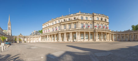 Editorial: NANCY, MEURTHE-ET-MOSELLE, FRANCE, August 20, 2018 - Panorama of the Government Palace in Nancyのeditorial素材