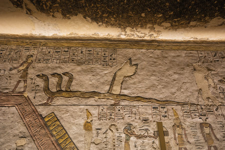 Close up of Apophis in the tomb of Ramesses III