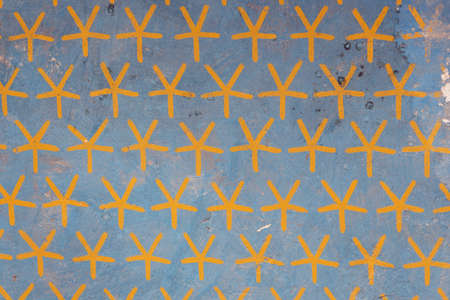 Ceiling with painted stars in the Temple of Hatshepsut in the vicinity of Luxorの写真素材