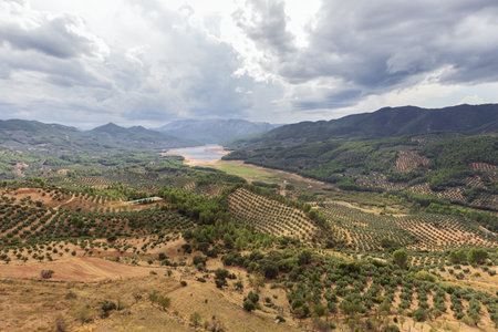 The landscape around Hornos, seen from a vantage point in the town