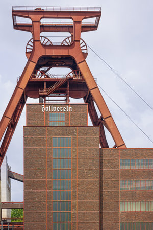 Editorial: ESSEN, NORTH RHINE-WESTPHALIA, GERMANY, MAY 21, 2022 - The Zollverein coal mine complex an important example of a European primary industry of great economic significance in the 19th and 20th centuriesのeditorial素材