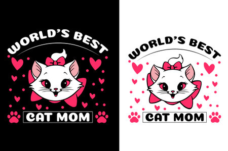 best cat t-shirt designのイラスト素材