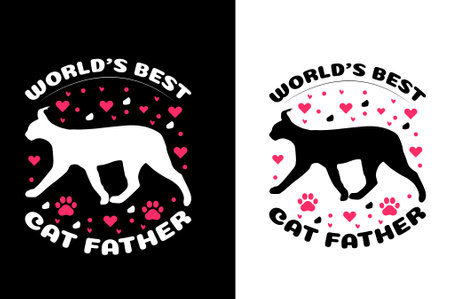 best cat t-shirt designのイラスト素材
