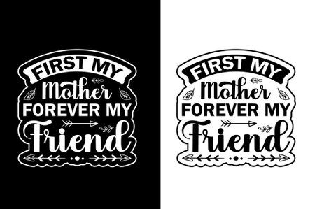 Mother T-shirt Design.のイラスト素材
