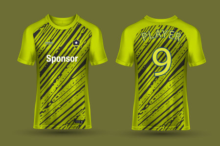 Soccer jersey design for sublimation, sport t shirt designのイラスト素材