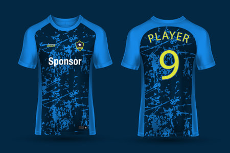 vector premium collection of soccer jerseysのイラスト素材