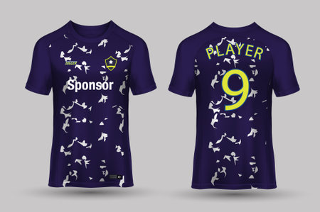 vector premium collection of soccer jerseysのイラスト素材