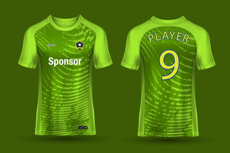 vector premium collection of soccer jerseysのイラスト素材