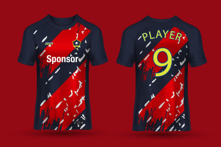 vector premium collection of soccer jerseysのイラスト素材